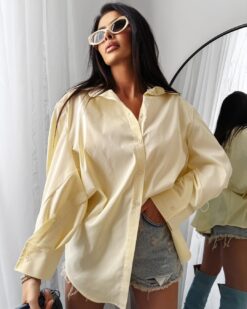 Oversized Women’s Shirt  -  Yellow