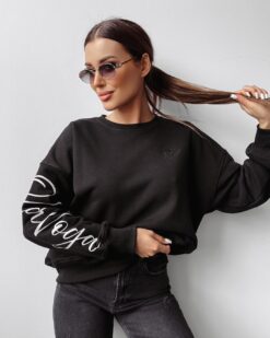 Alternative view of Olavoga Oversized  Sweatshirt with Trendy Sleeve Print