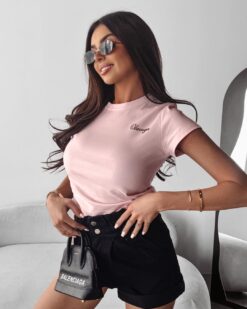 OLAVOGA Women’s Cotton T-Shirt – Short Sleeve, Minimalist Logo