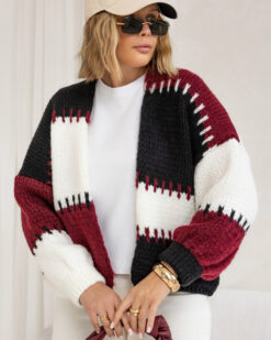 Oversized Women’s Wool-Blend Cardigan