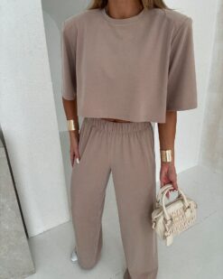 Alternative view of Premium Two-Piece Set with Padded-Shoulder