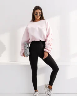 Oversized sweatshirt with embroidered detail